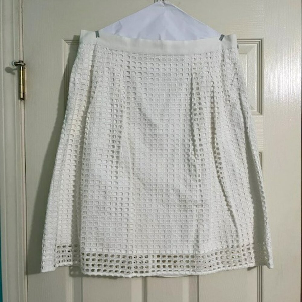 Loft White Skirt